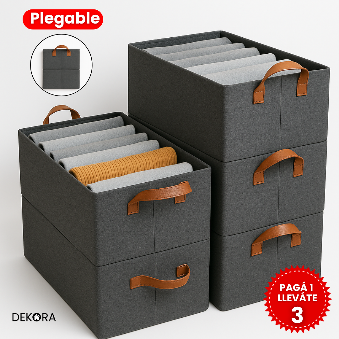 Organizador de ropa plegable - Pagá 1 y lleváte 3