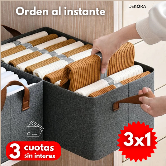 Organizador de ropa plegable - Pagá 1 y lleváte 3